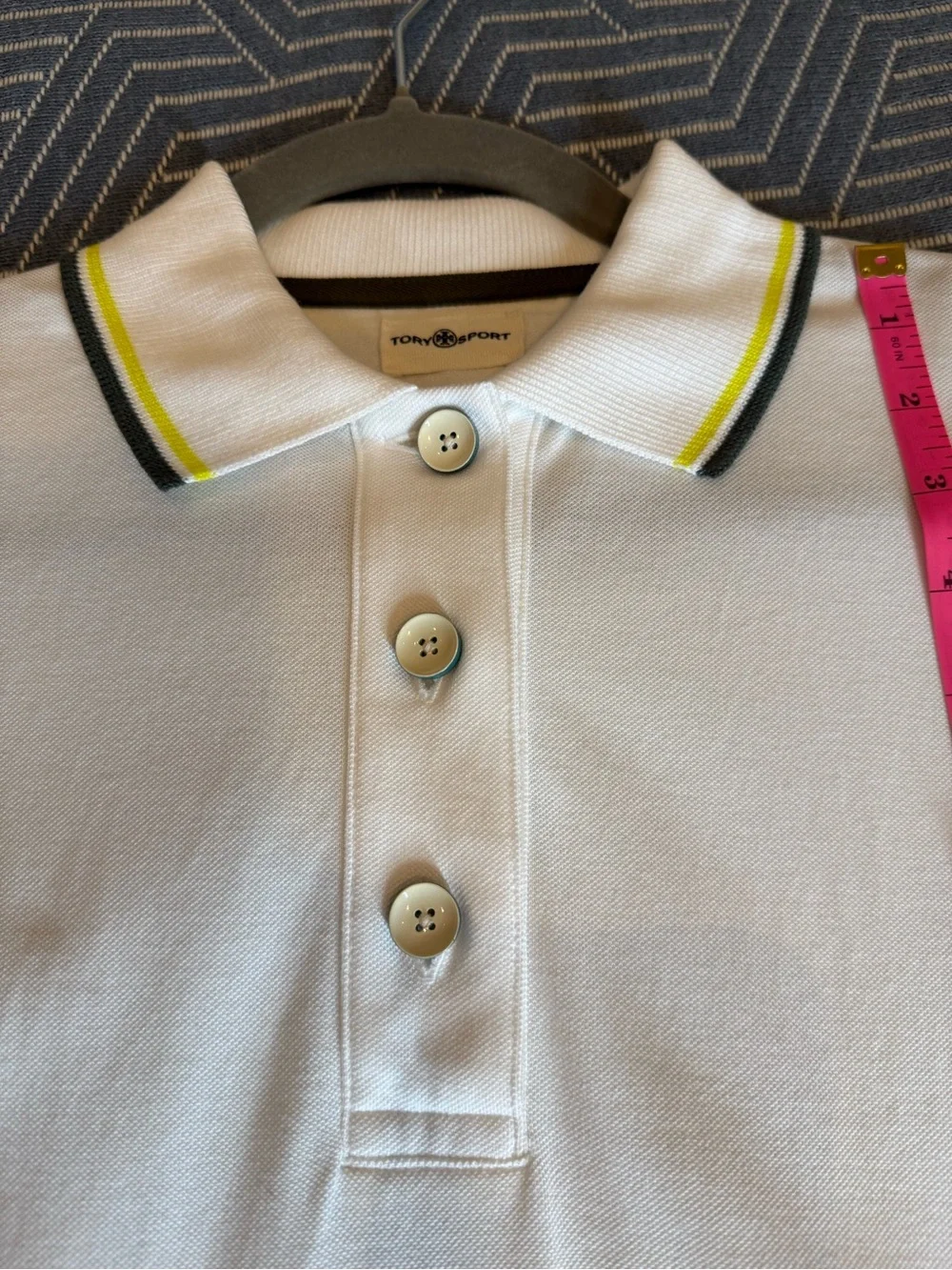 Women’s Tory Sport, Tory Burch white polo, golf shirt, XS